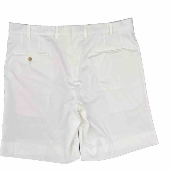 Maus & Hoffman Chino Shorts Men's Size 38 White Pockets Flat front - Picture 2 of 10